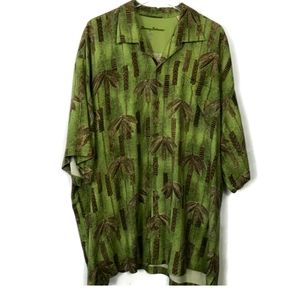 Tommy Bahama Button Up Shirt Palm Tree EUC XXL
